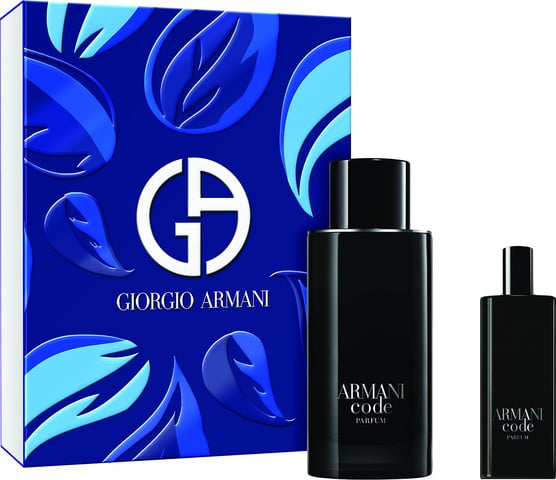 ארמני קוד מארז בושם לגבר פרפיום 125מ"ל + 15מ"ל ARMANI CODE SET PARFUM 125ML+15ML